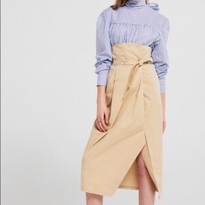 Lora wrap skirt with belt